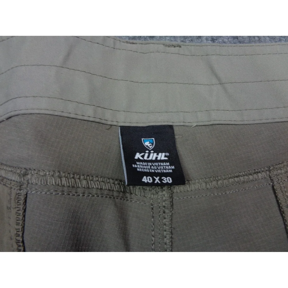 KUHL Silencr Pants Mens Brown 40 X 30 Hiking Outdoor Trail Nylon Ripstop